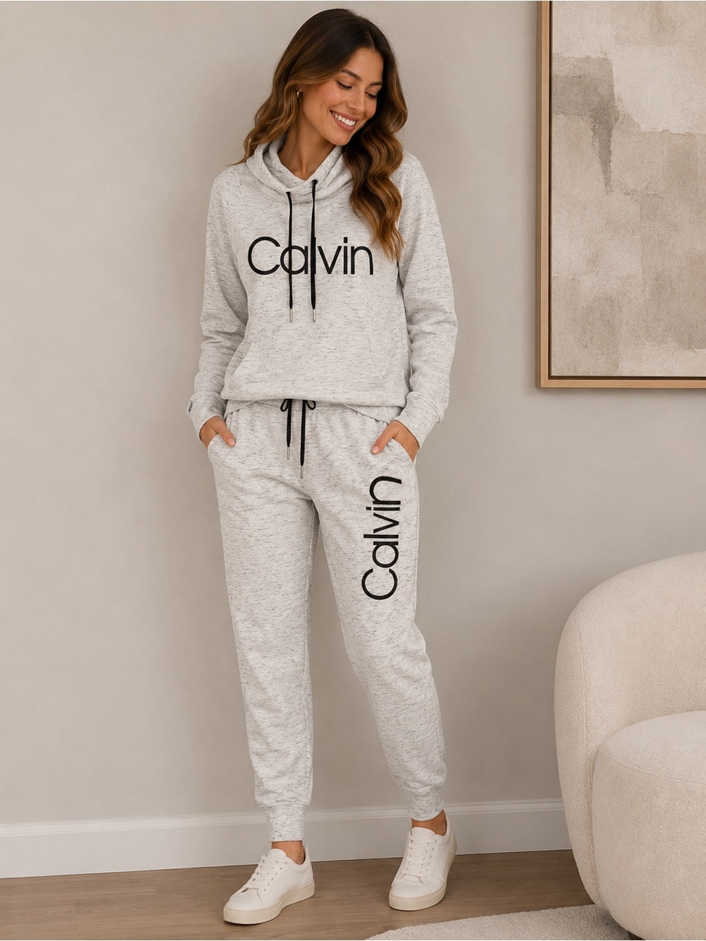 Calvin Klein Performance Cowl Hoodie and Sweatpants SET